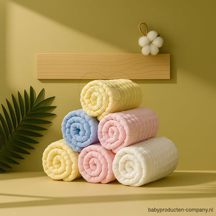 Babydoek hydrofiel – set van 5 (30x30 cm)