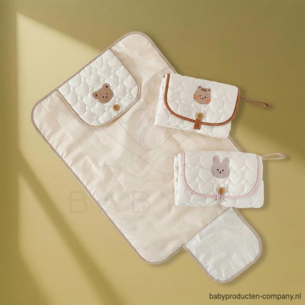 Verschoonmatje – opvouwbaar (beer/konijn/hondje)