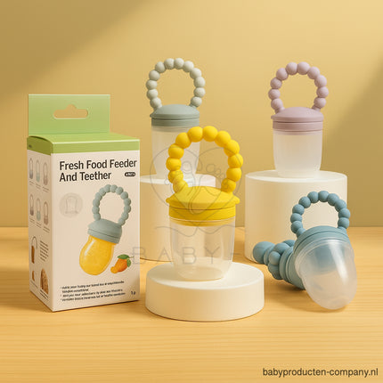 Fruit- / voedselspeen (siliconen) - inclusief 3 speenmaten